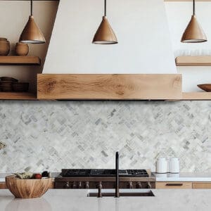 MSI CALACATTA CRESSA HERRINGBONE Mosaic Collection